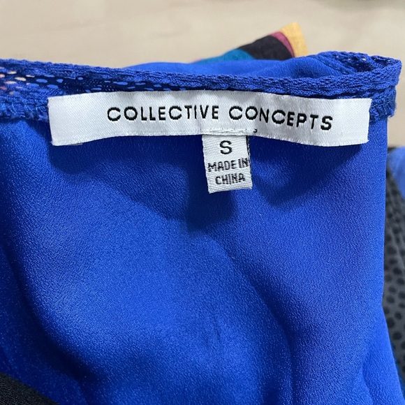 Blue Peplum Tank Top - Picture 7 of 8